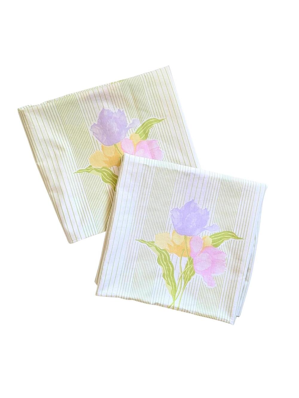 Vintage Christian Dior for Wamsutta Floral Pillowcases